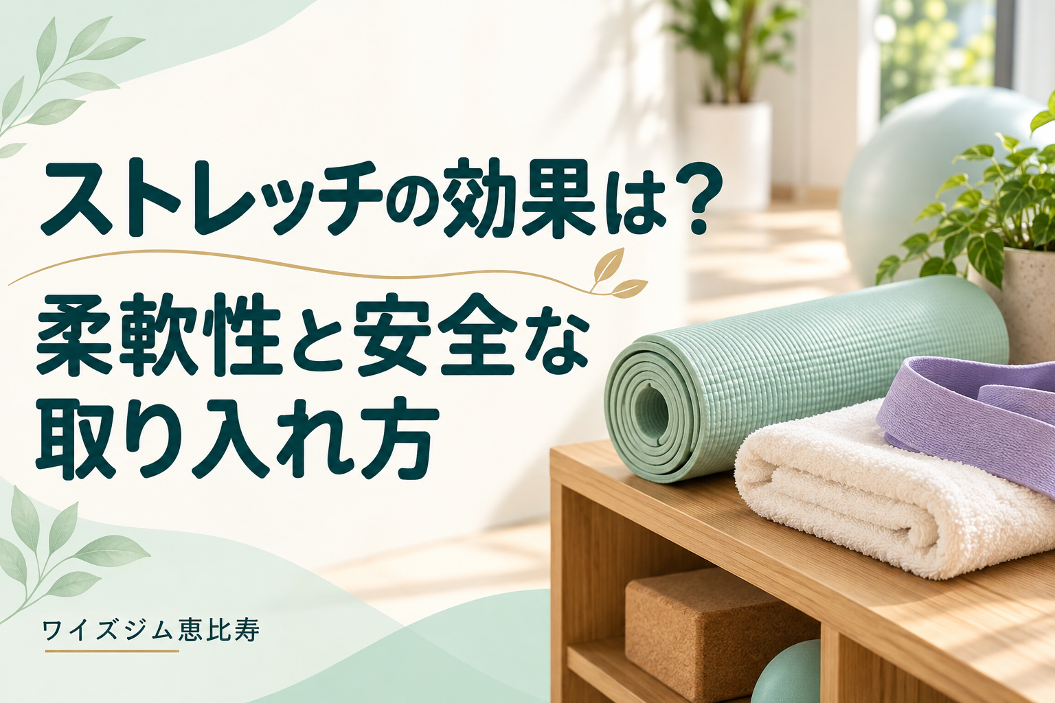 ストレッチの効果は？柔軟性と安全な取り入れ方