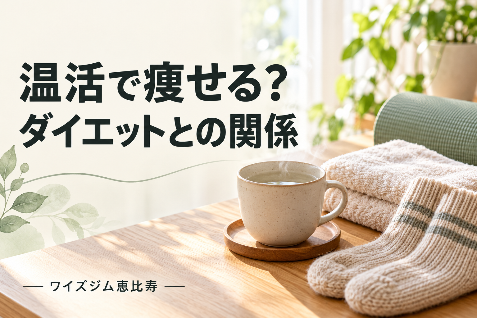 温活で痩せる？ダイエットとの関係と安全な取り入れ方