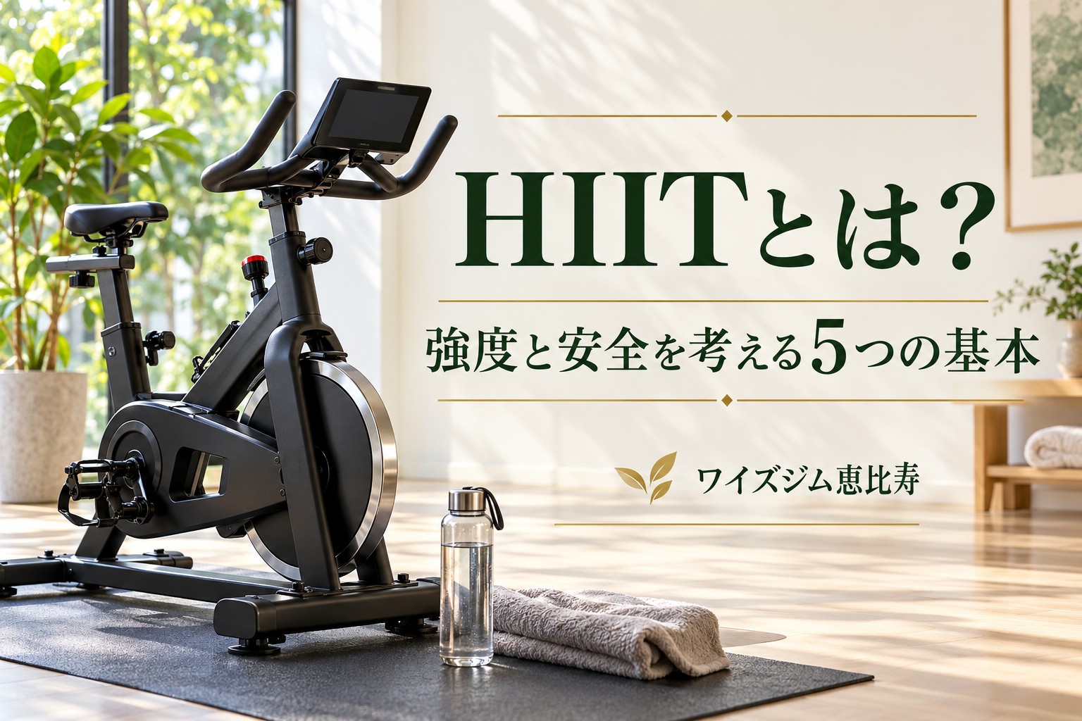 HIITとは?強度と安全を考える5つの基本