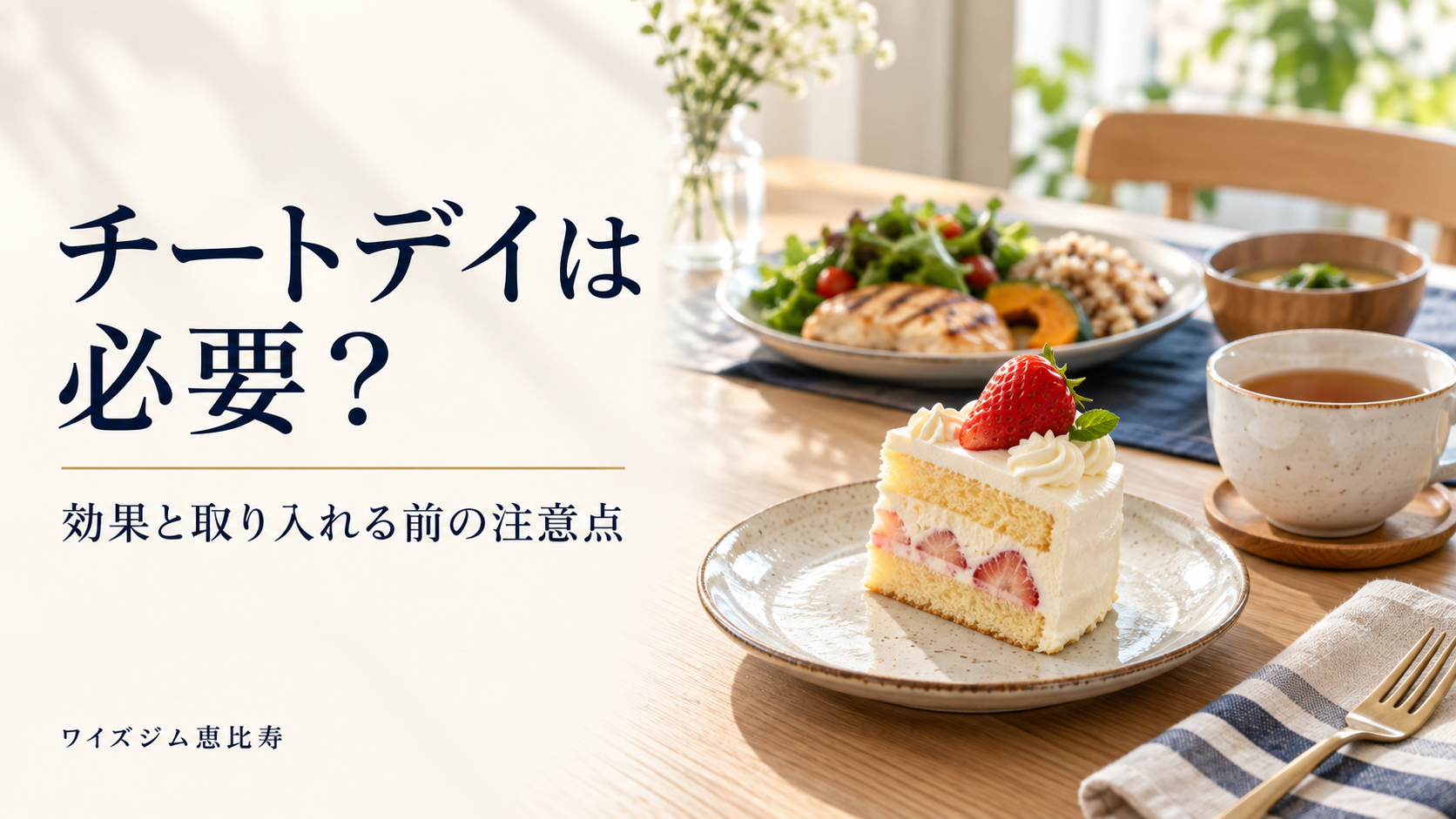 チートデイは必要?効果の限界と食事を続けるための考え方