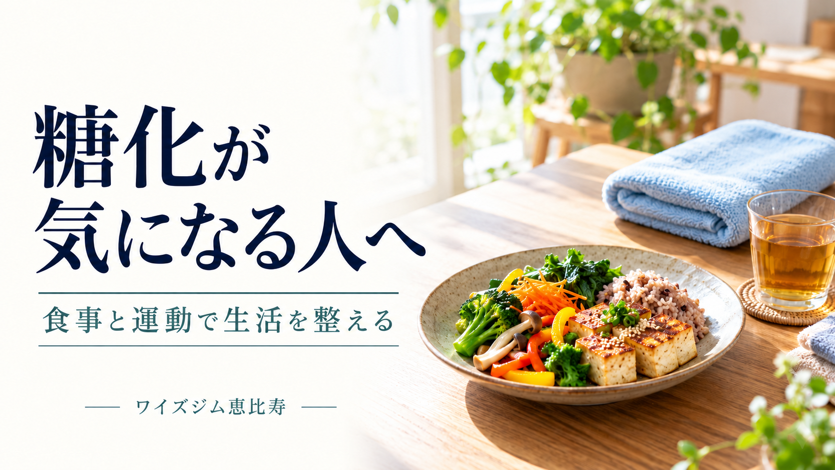 糖化が気になる人の食事と運動|続けやすい生活習慣