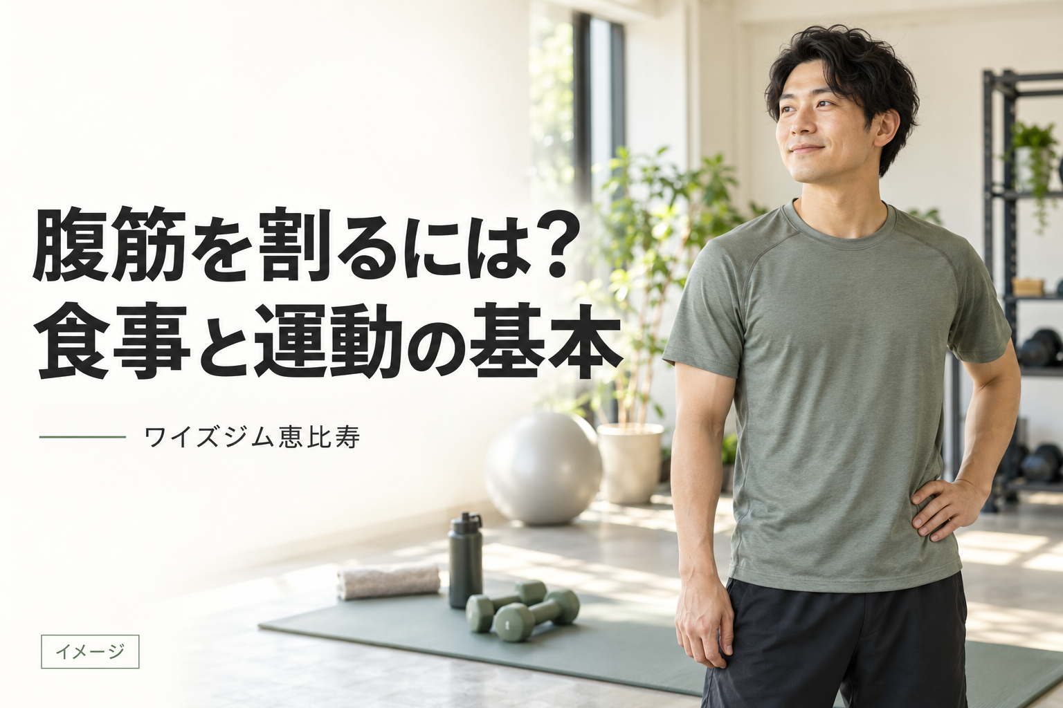腹筋を割るには?見え方を左右する要素と食事・運動の基本