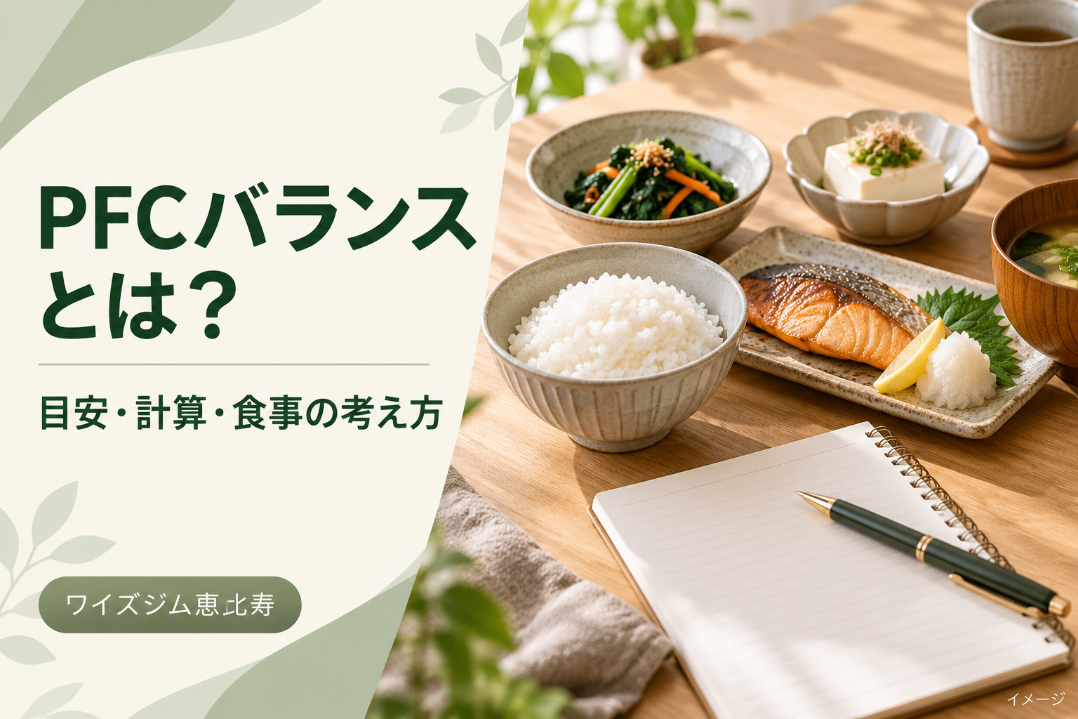 PFCバランスとは？目安・計算方法と食事への取り入れ方