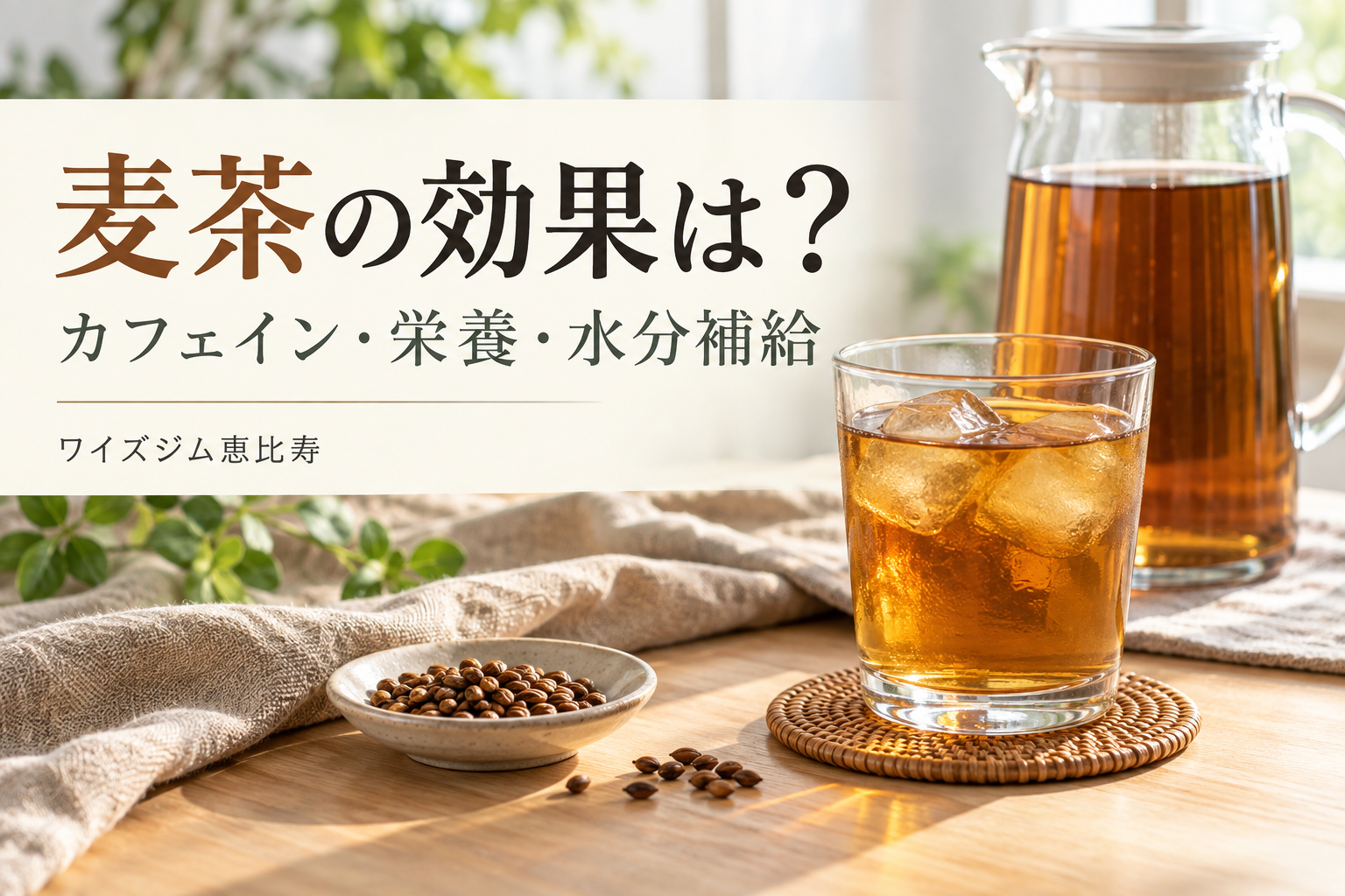 麦茶の効果は？カフェイン・栄養と水分補給の注意点