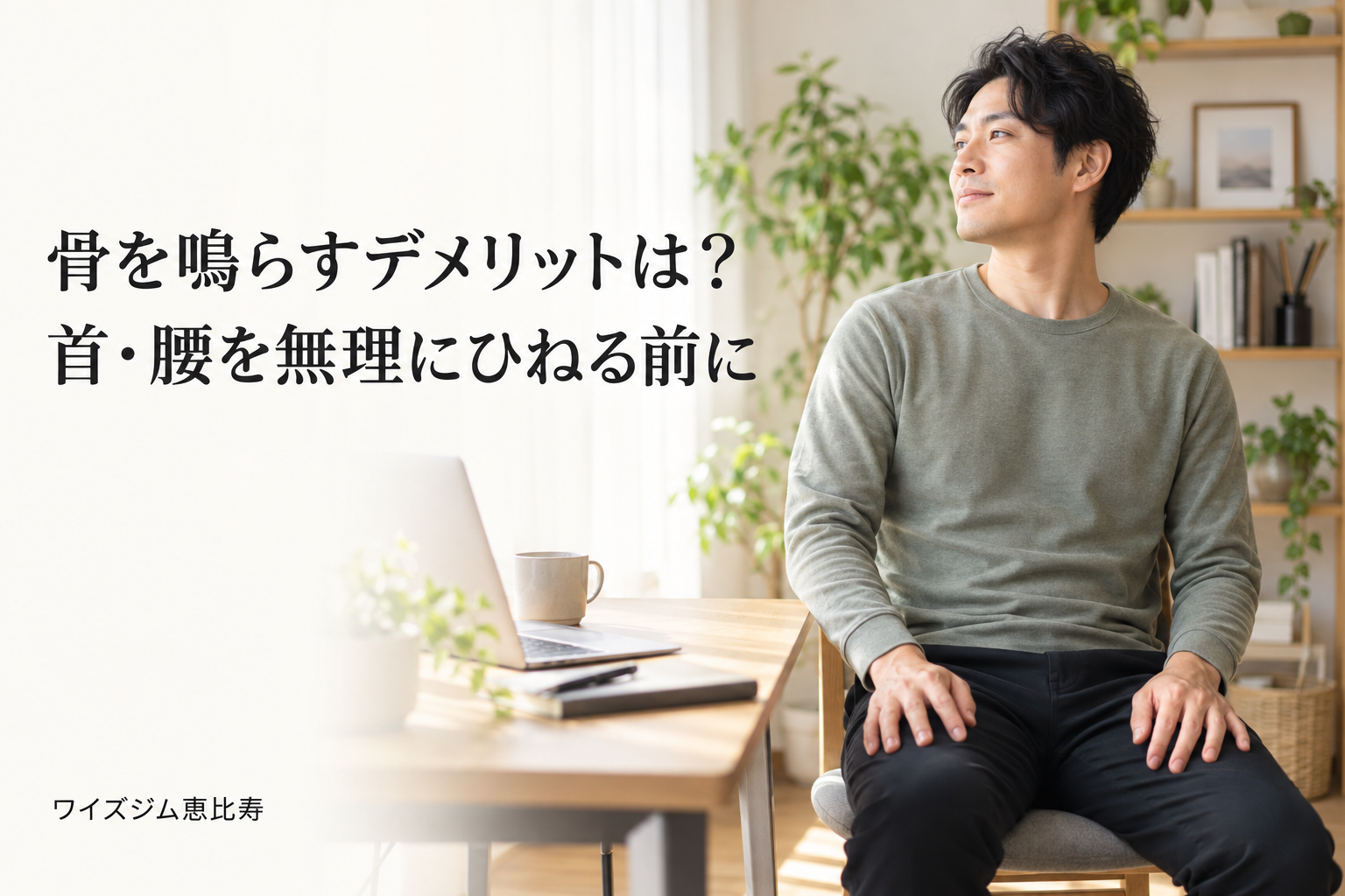 骨を鳴らすデメリットは？首・腰を無理にひねる前に確認したいこと