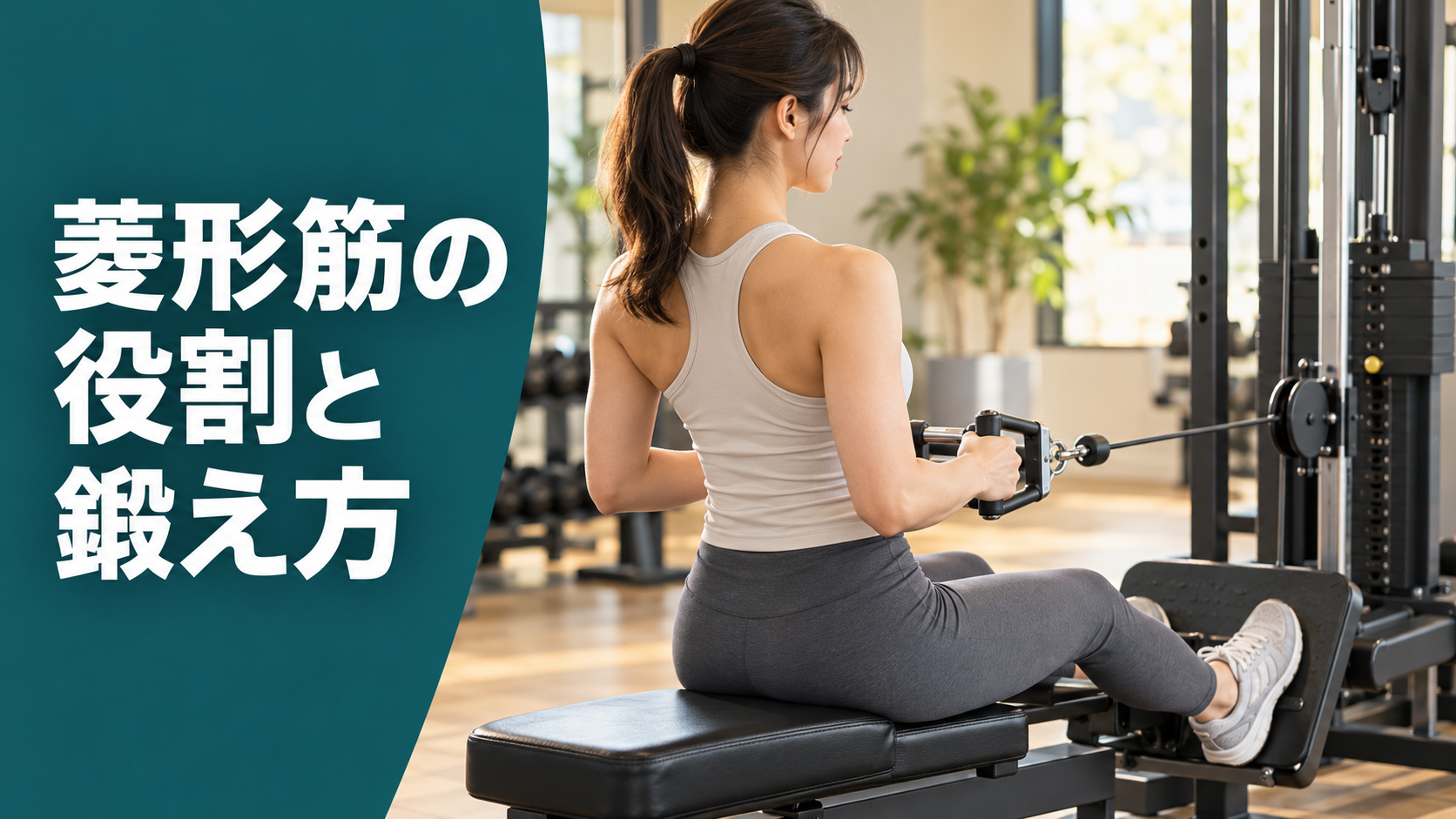 菱形筋を鍛えるとどうなる?役割と初心者向けの鍛え方