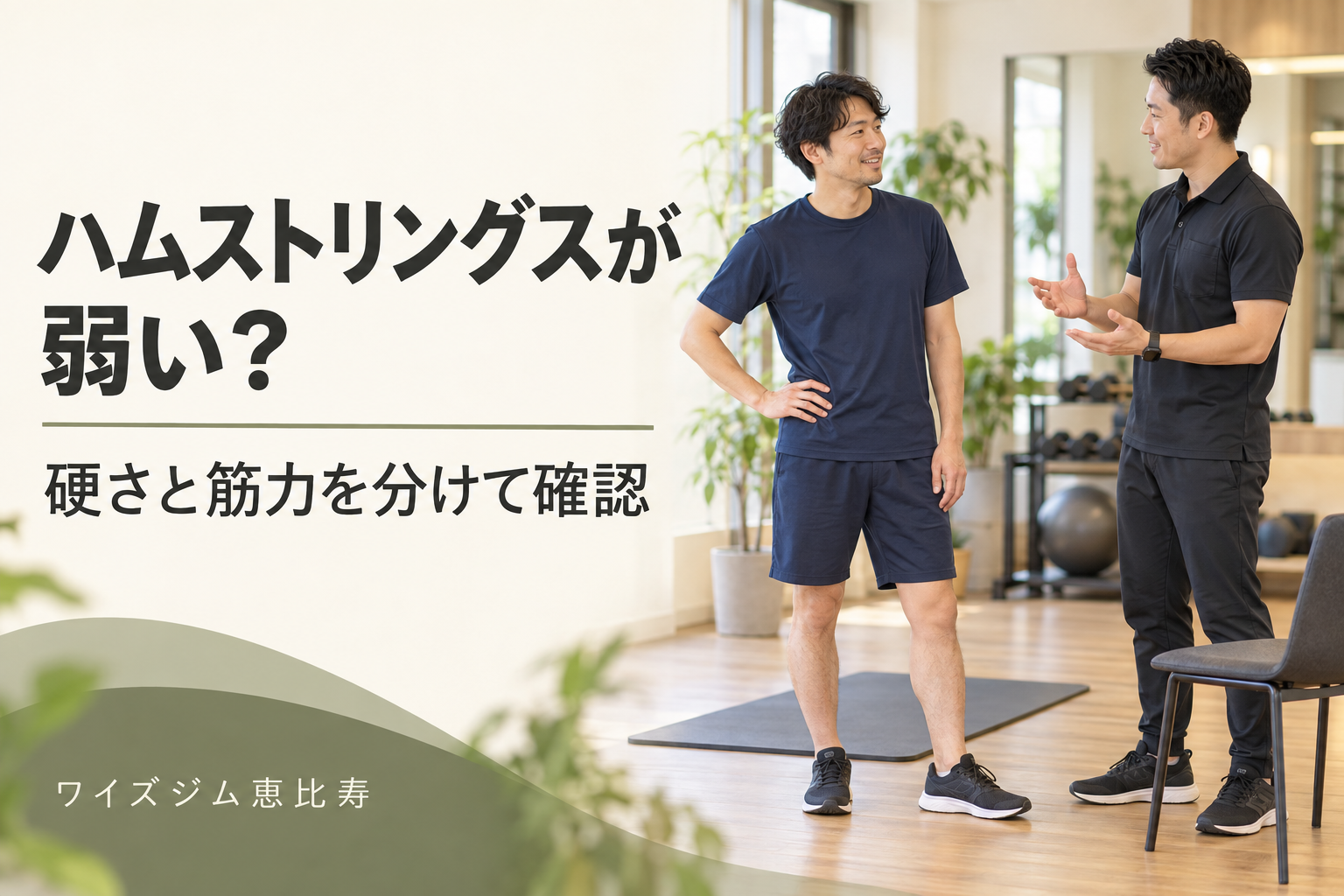 ハムストリングスが弱いとどうなる？硬さとの違いと確認ポイント