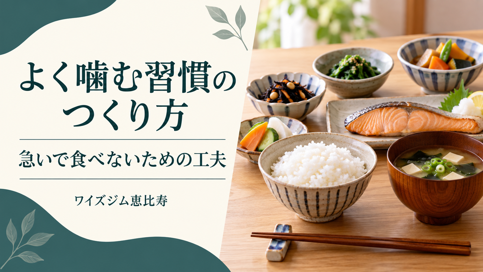 よく噛むメリットは?早食いを見直す5つの工夫と注意点