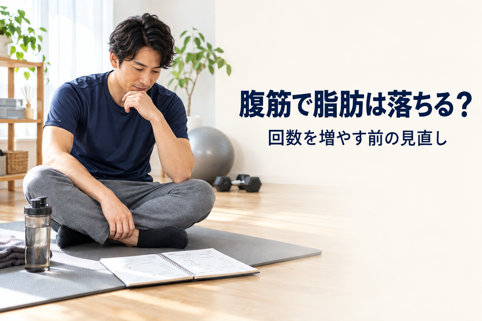 腹筋でお腹の脂肪は落ちる？回数を増やす前に知りたいこと