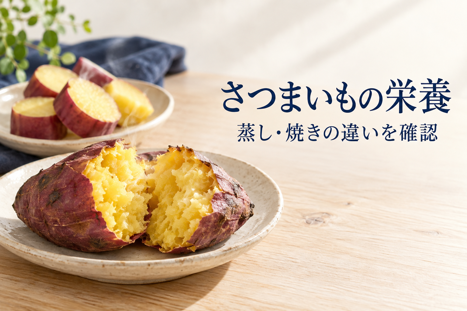 さつまいもの栄養は?蒸し・焼きの違いと食事への取り入れ方