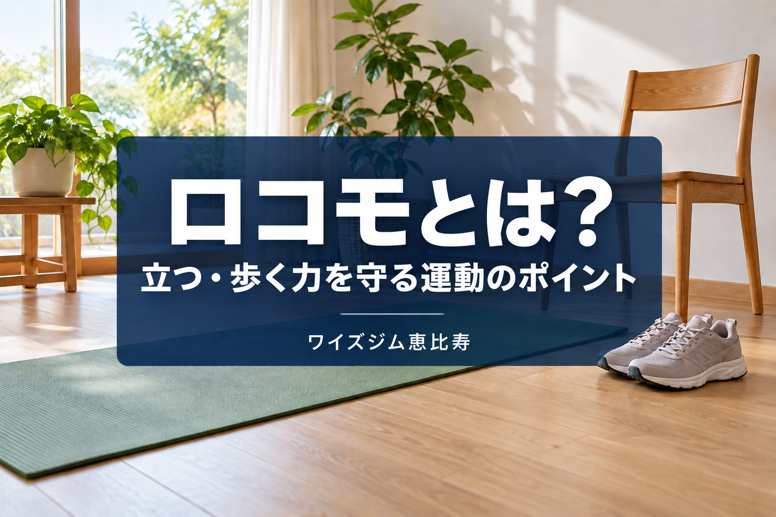 ロコモとは?立つ・歩く力の変化と無理なく始める運動のポイント