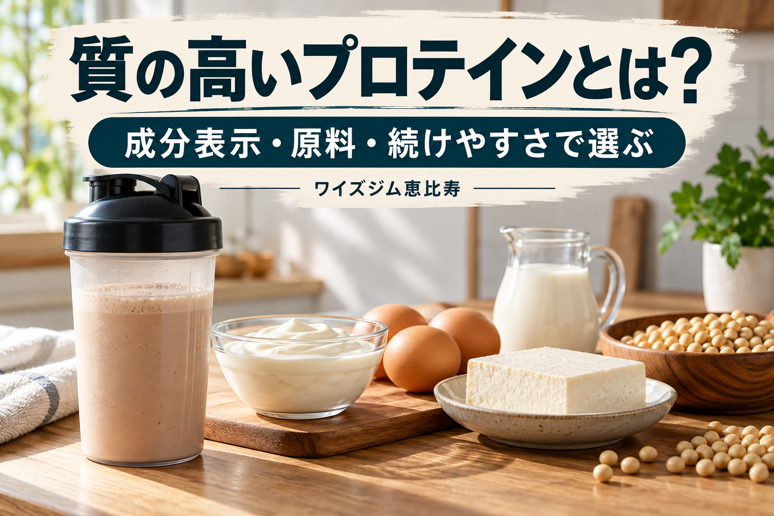 質の高いプロテインとは?成分表示・原料・続けやすさで選ぶポイント