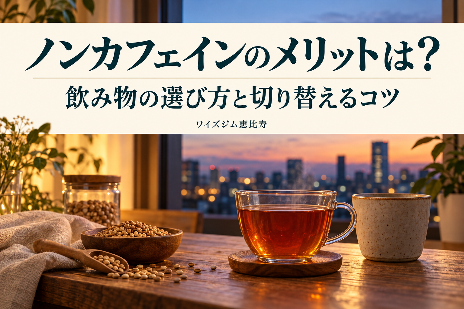 ノンカフェインのメリットは?デカフェとの違いと飲み物を切り替えるコツ