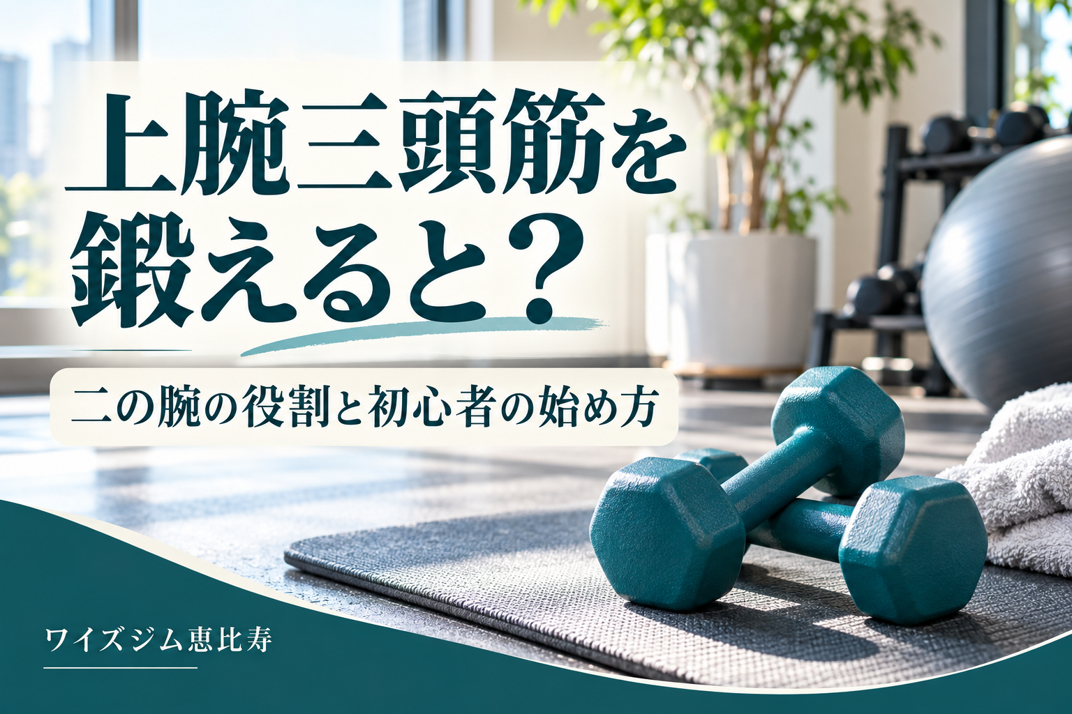 上腕三頭筋を鍛えると?二の腕の役割と初心者の始め方