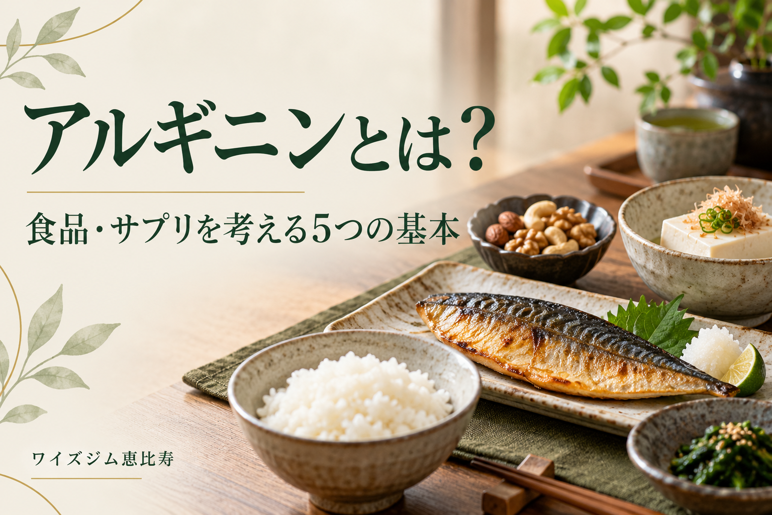 アルギニンとは?食品・サプリを考える5つの基本