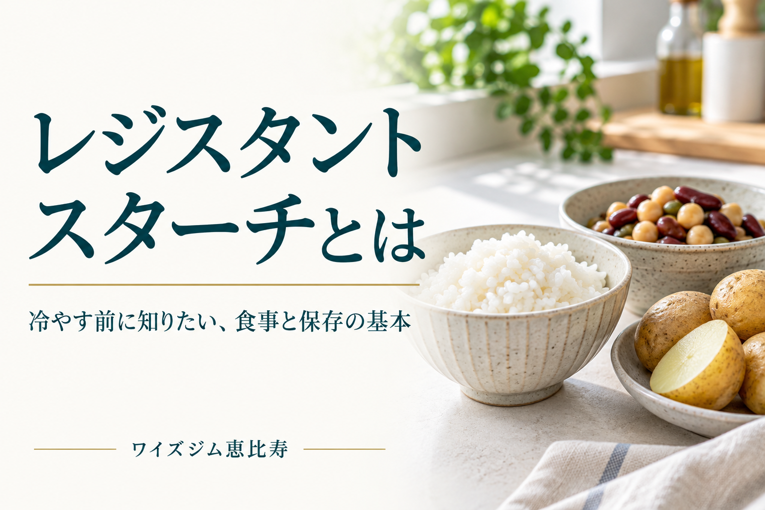 レジスタントスターチとは?食品・冷やしたご飯・保存の注意点