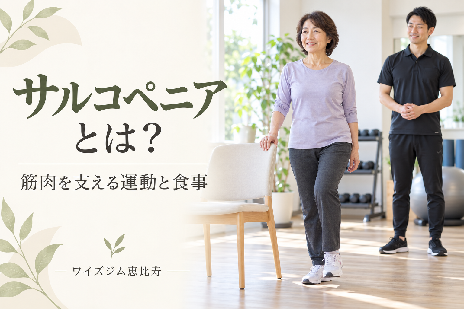 サルコペニアとは?筋肉を支える運動と食事の5つの基本