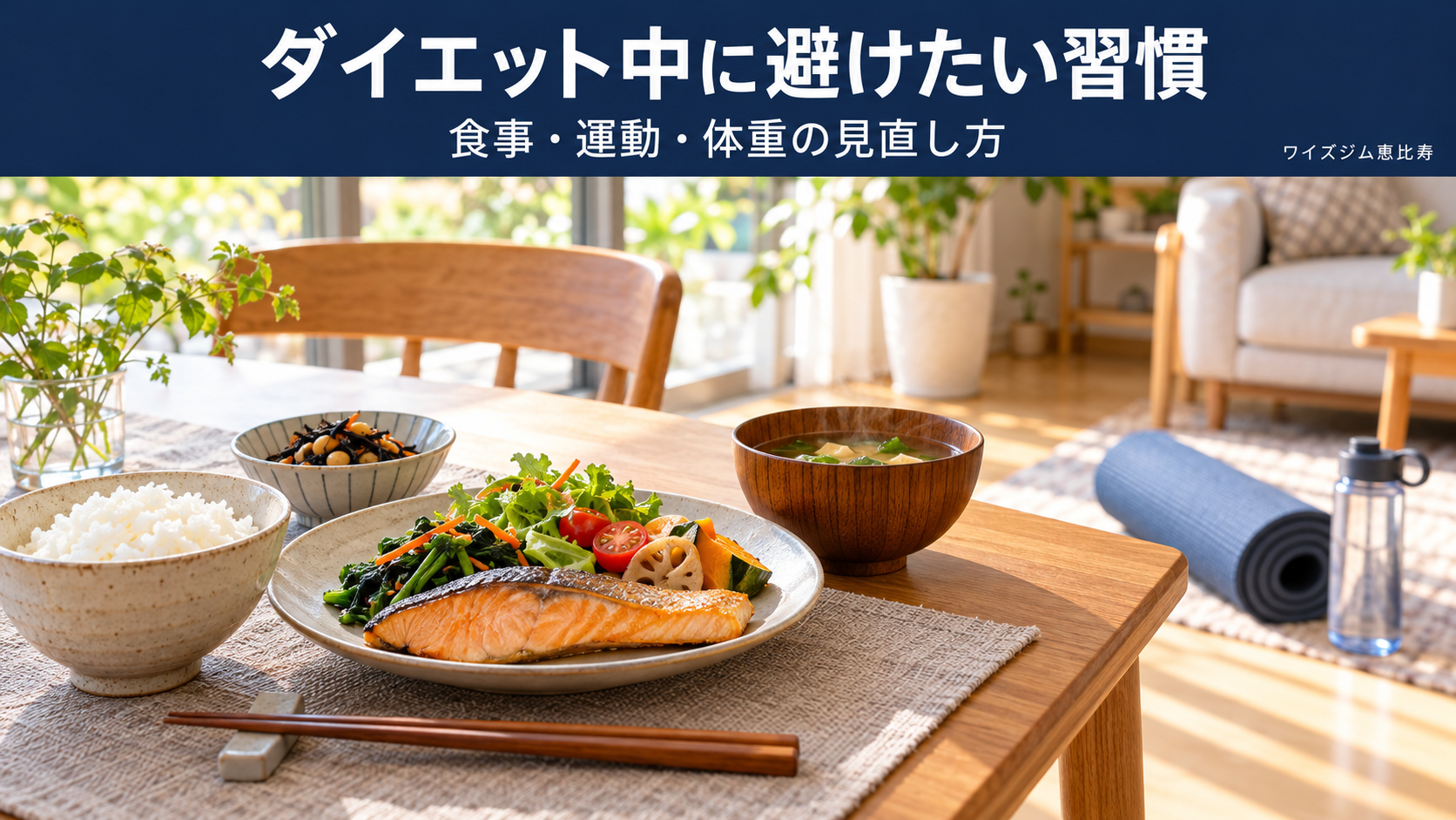 ダイエット中に避けたい5つの習慣|食事・運動・体重の見直し方