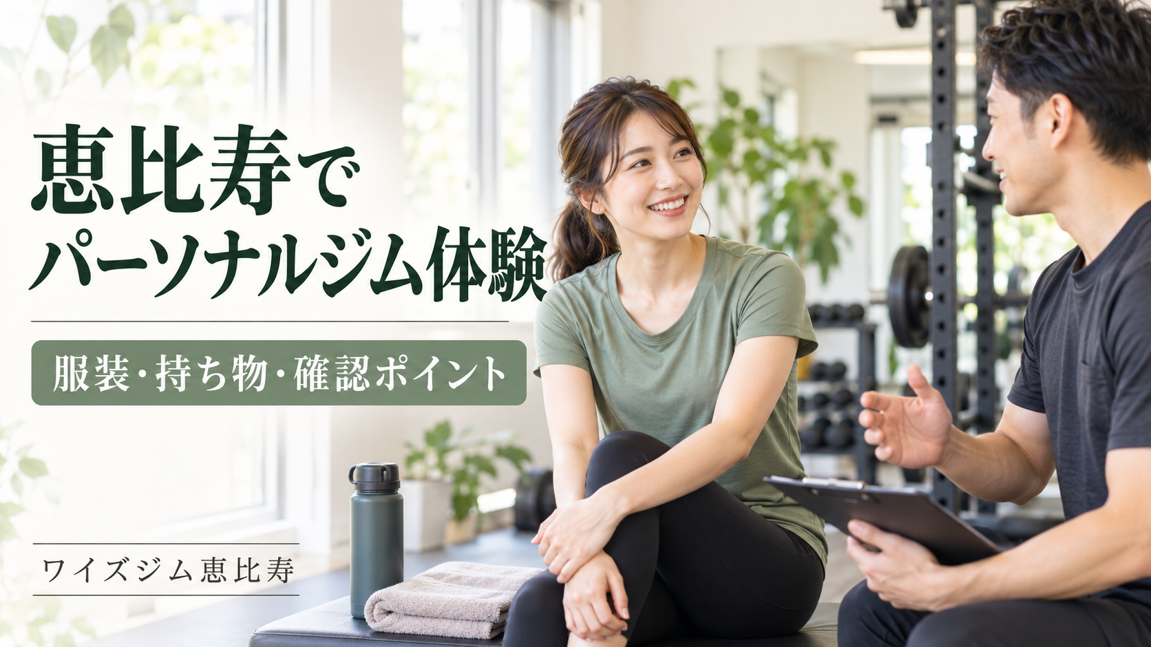 恵比寿でパーソナルジムの体験を受ける前に｜服装・持ち物・確認したいこと