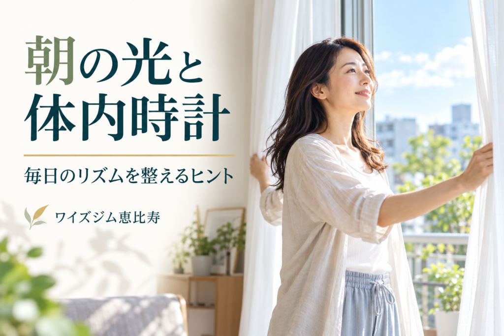 朝の光で体内時計を整えるには？曇りの日・在宅勤務でもできる習慣